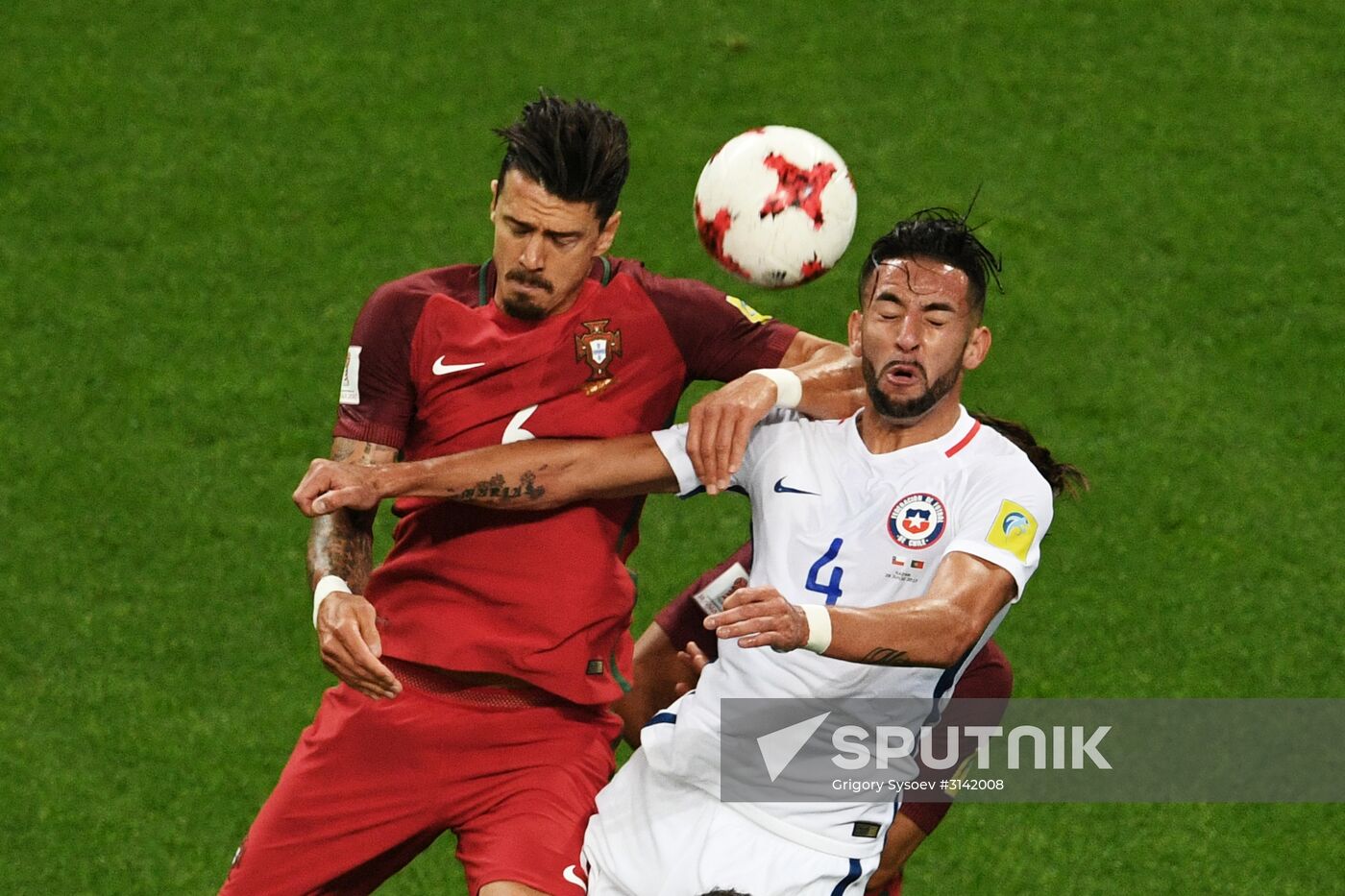 Football. 2017 FIFA Confederations Cup. Portugal vs. Chile