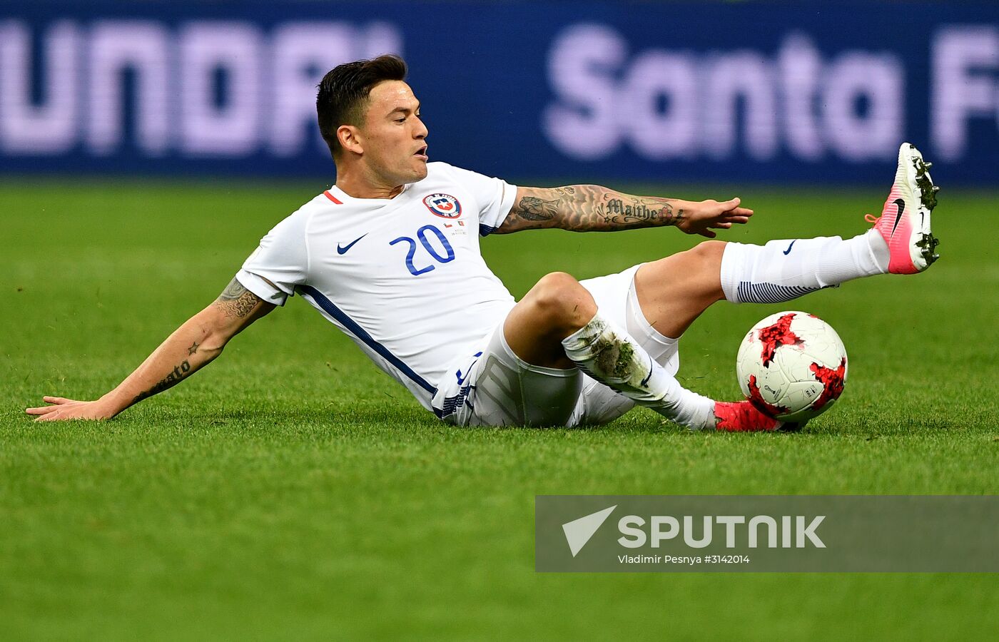 Football. 2017 FIFA Confederations Cup. Portugal vs. Chile