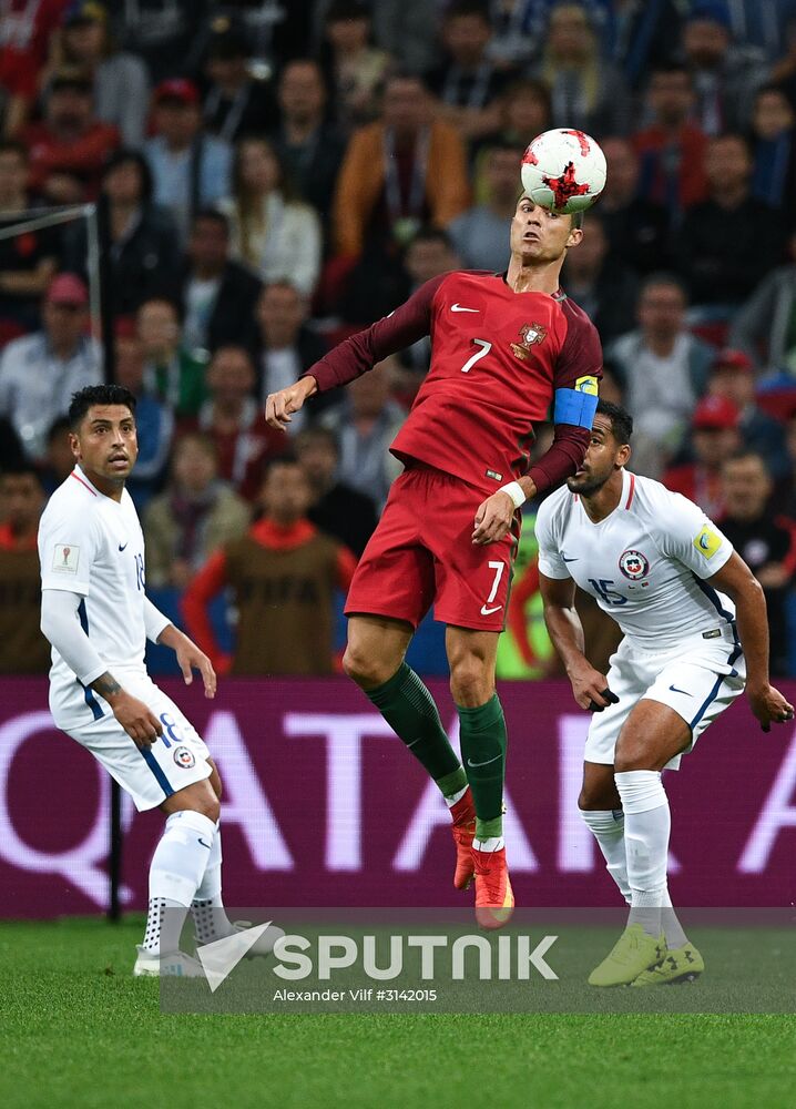 Football. 2017 FIFA Confederations Cup. Portugal vs. Chile