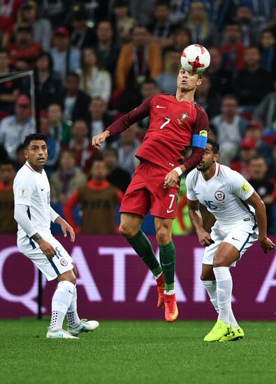 Football. 2017 FIFA Confederations Cup. Portugal vs. Chile