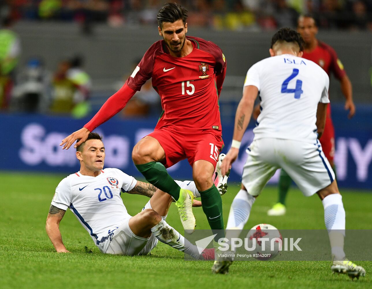 Football. 2017 FIFA Confederations Cup. Portugal vs. Chile