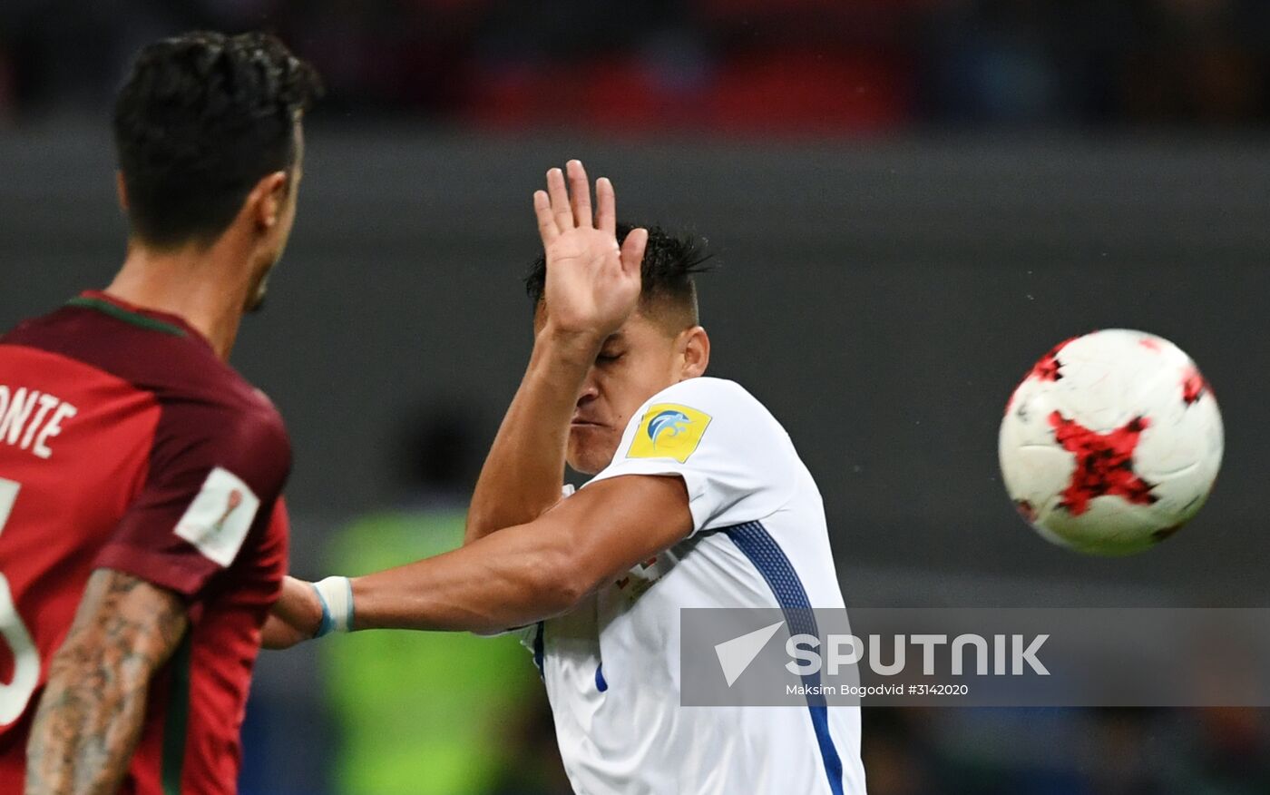 Football. 2017 FIFA Confederations Cup. Portugal vs. Chile