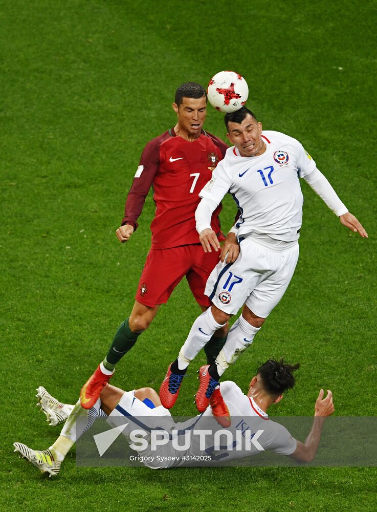 Football. 2017 FIFA Confederations Cup. Portugal vs. Chile