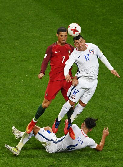 Football. 2017 FIFA Confederations Cup. Portugal vs. Chile