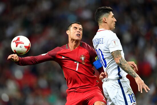 Football. 2017 FIFA Confederations Cup. Portugal vs. Chile