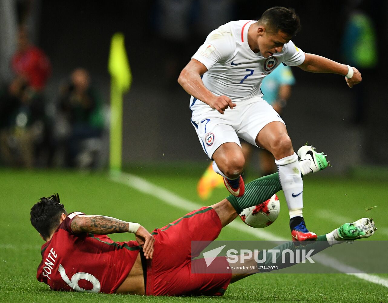 Football. 2017 FIFA Confederations Cup. Portugal vs. Chile