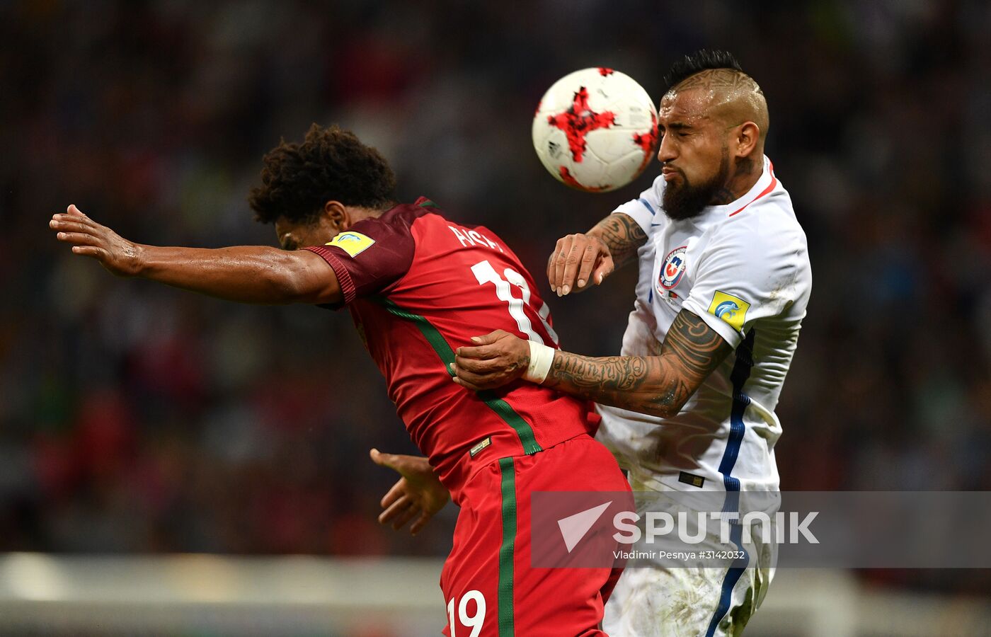 Football. 2017 FIFA Confederations Cup. Portugal vs. Chile