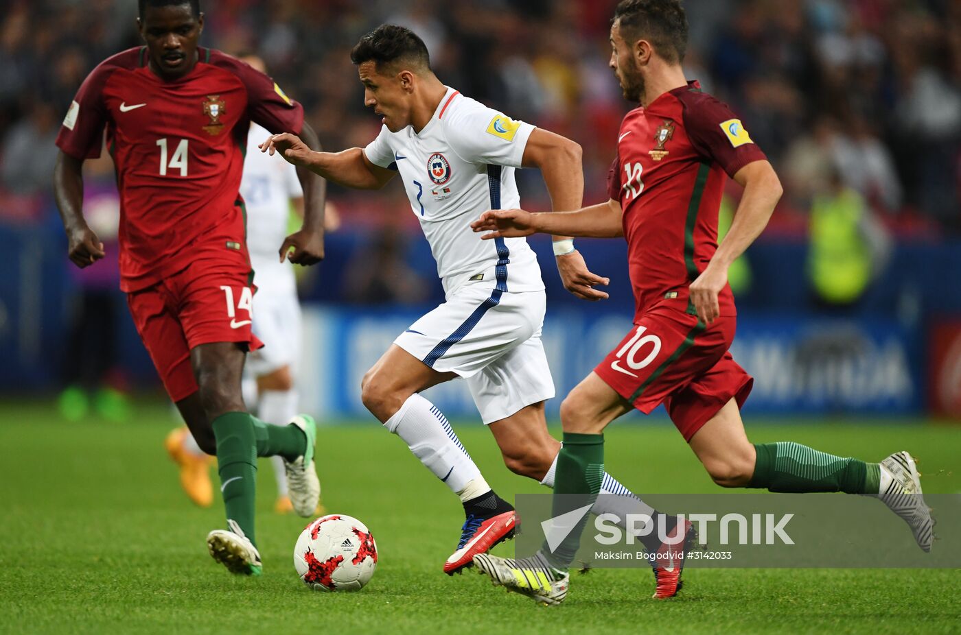 Football. 2017 FIFA Confederations Cup. Portugal vs. Chile