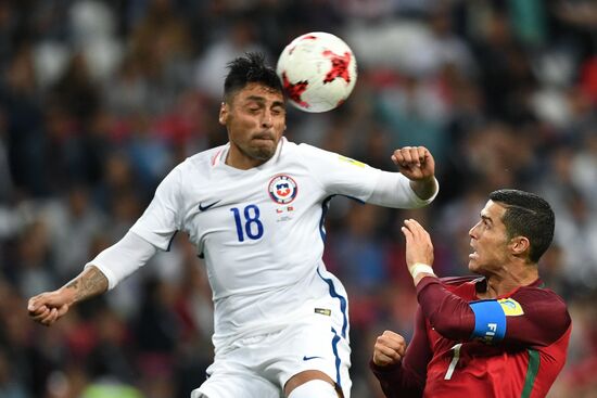 Football. 2017 FIFA Confederations Cup. Portugal vs. Chile