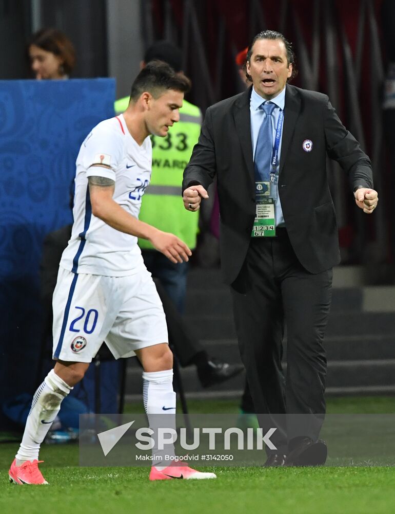 Football. 2017 FIFA Confederations Cup. Portugal vs. Chile
