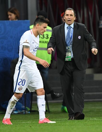 Football. 2017 FIFA Confederations Cup. Portugal vs. Chile