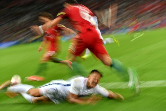 Football. 2017 FIFA Confederations Cup. Portugal vs. Chile
