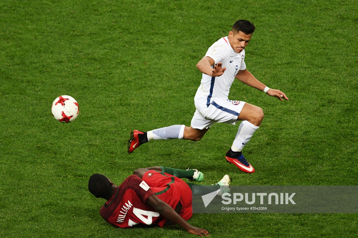 Football. 2017 FIFA Confederations Cup. Portugal vs. Chile