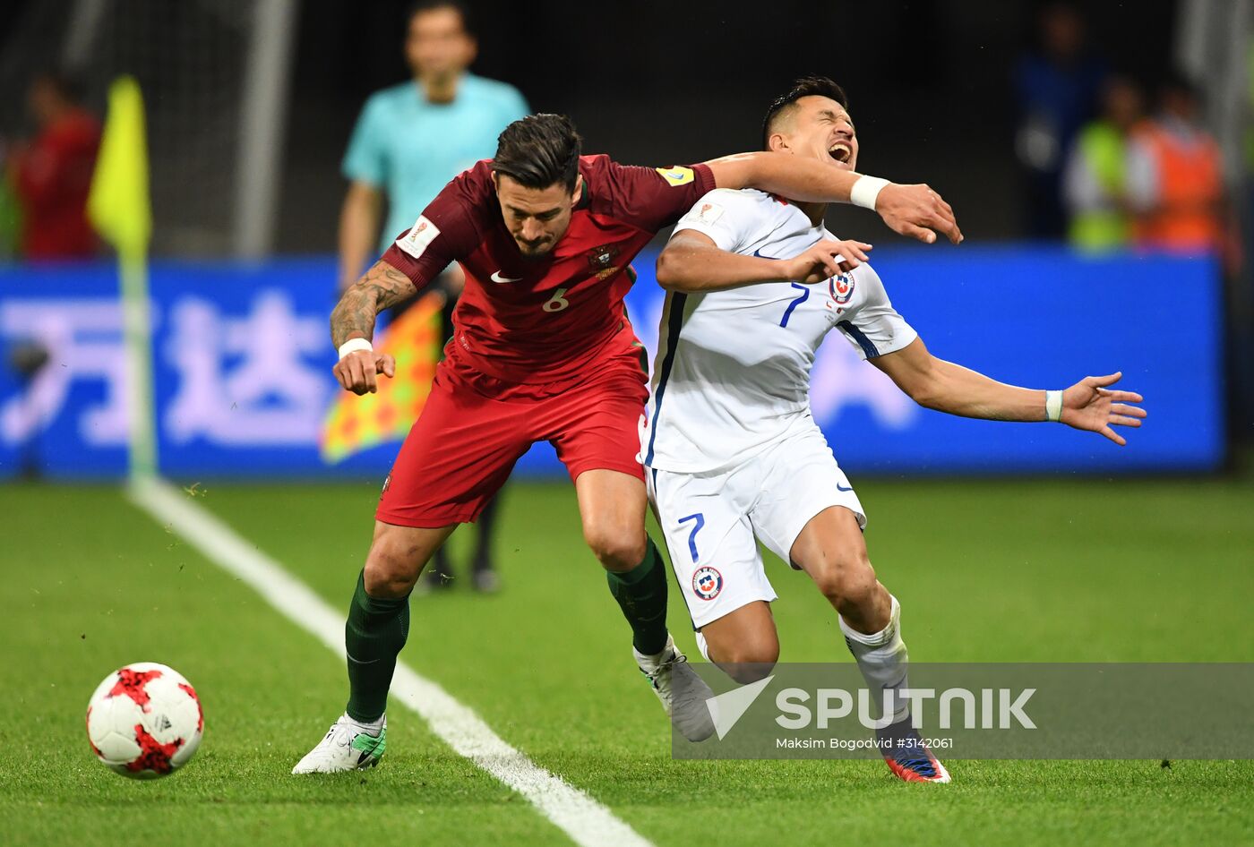 Football. 2017 FIFA Confederations Cup. Portugal vs. Chile