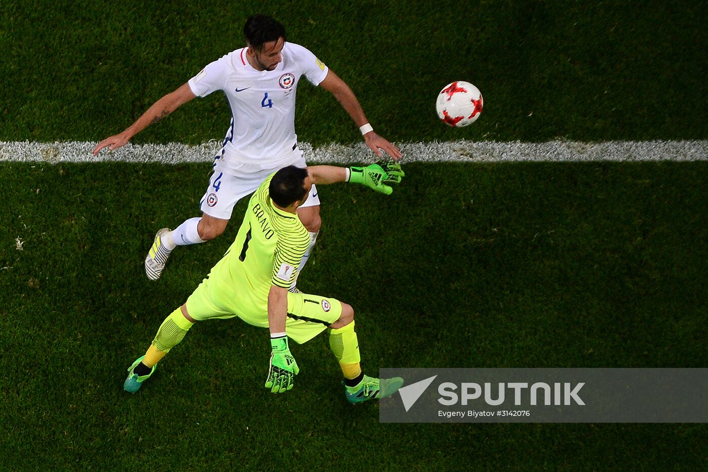 Football. 2017 FIFA Confederations Cup. Portugal vs. Chile