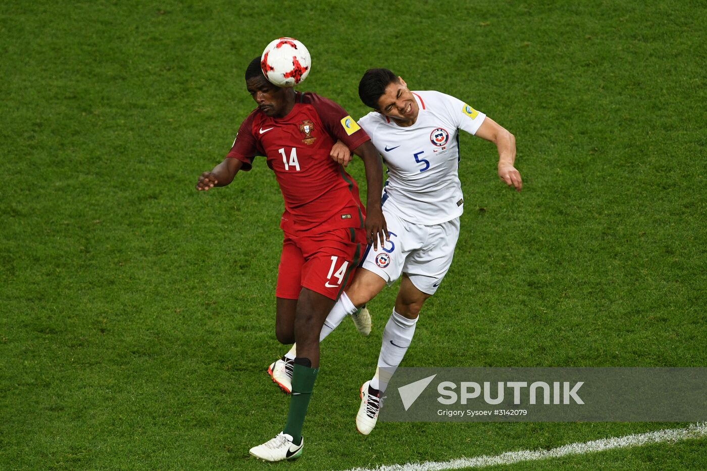 Football. 2017 FIFA Confederations Cup. Portugal vs. Chile