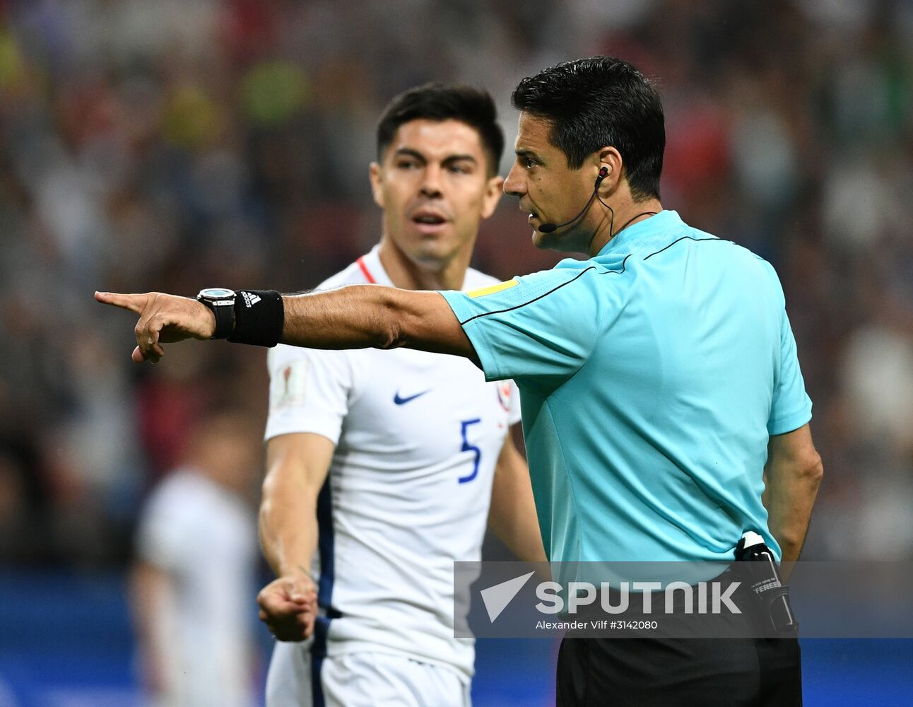 Football. 2017 FIFA Confederations Cup. Portugal vs. Chile