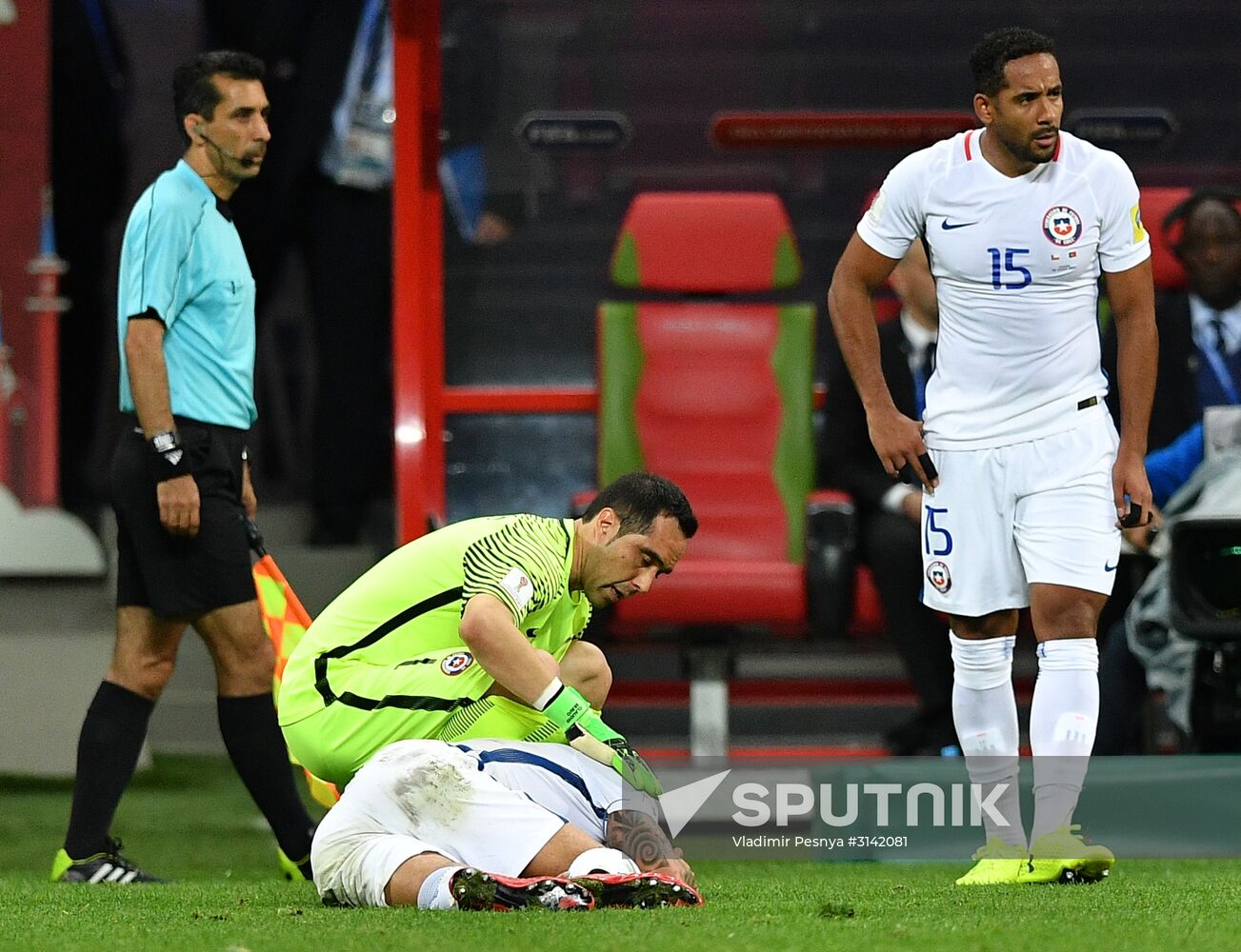 Football. 2017 FIFA Confederations Cup. Portugal vs. Chile