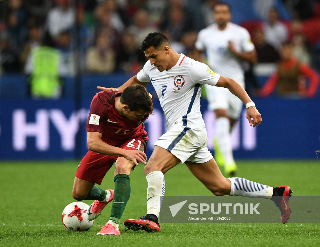 Football. 2017 FIFA Confederations Cup. Portugal vs. Chile