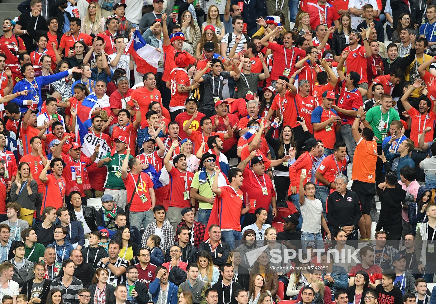 Football. 2017 FIFA Confederations Cup. Portugal vs. Chile