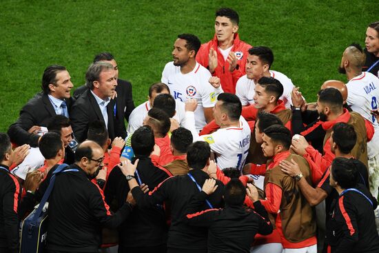 Football. 2017 FIFA Confederations Cup. Portugal vs. Chile