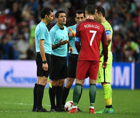 Football. 2017 FIFA Confederations Cup. Portugal vs. Chile