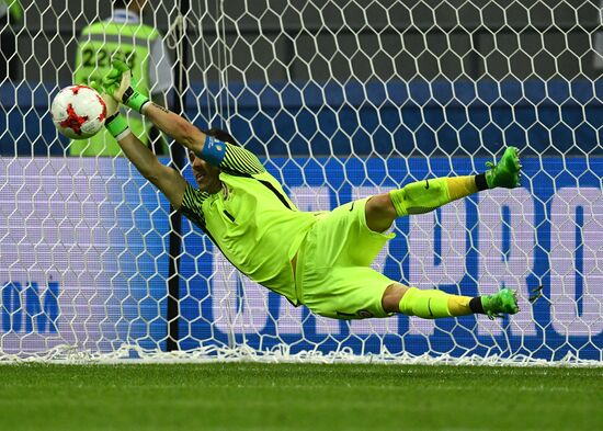 Football. 2017 FIFA Confederations Cup. Portugal vs. Chile