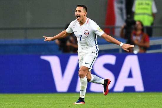 Football. 2017 FIFA Confederations Cup. Portugal vs. Chile