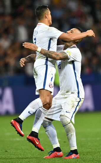 Football. 2017 FIFA Confederations Cup. Portugal vs. Chile