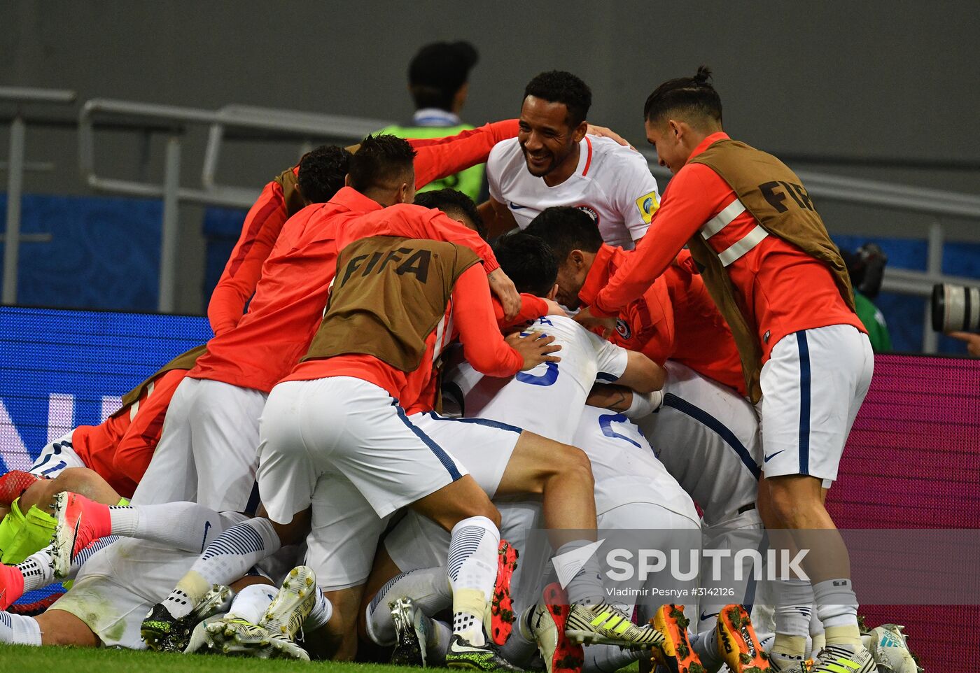 Football. 2017 FIFA Confederations Cup. Portugal vs. Chile