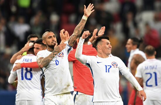 Football. 2017 FIFA Confederations Cup. Portugal vs. Chile