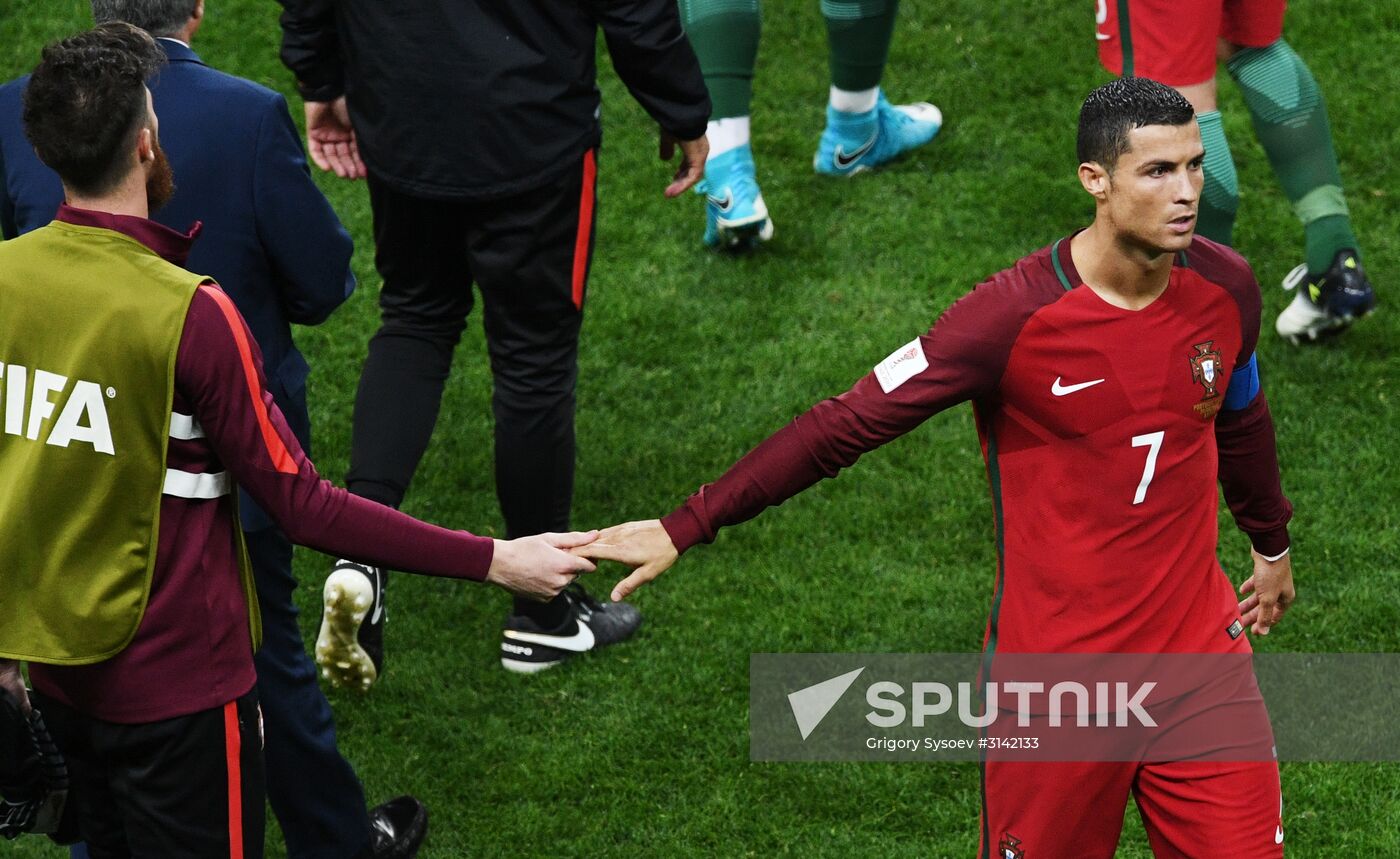 Football. 2017 FIFA Confederations Cup. Portugal vs. Chile