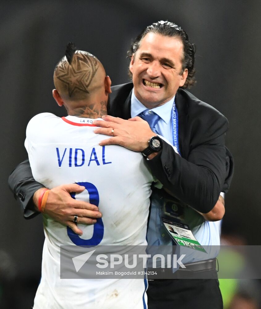 Football. 2017 FIFA Confederations Cup. Portugal vs. Chile