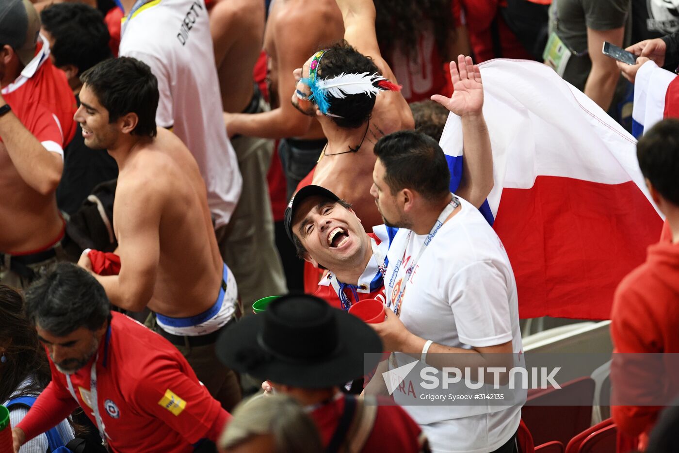 Football. 2017 FIFA Confederations Cup. Portugal vs. Chile