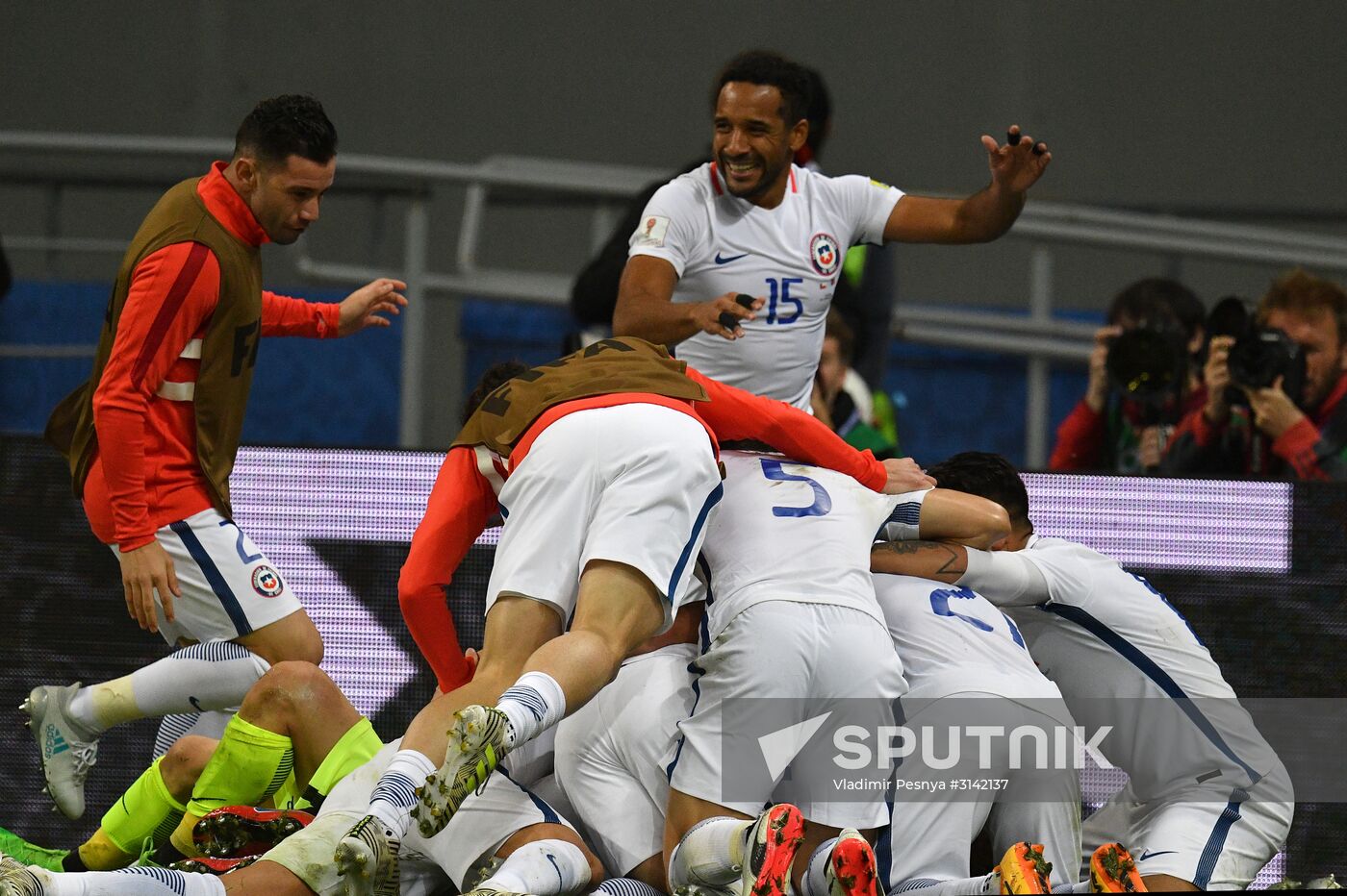 Football. 2017 FIFA Confederations Cup. Portugal vs. Chile