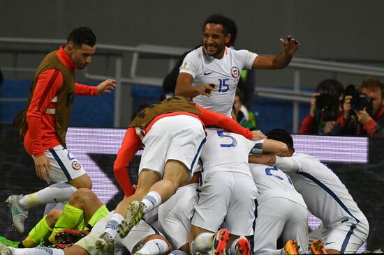 Football. 2017 FIFA Confederations Cup. Portugal vs. Chile