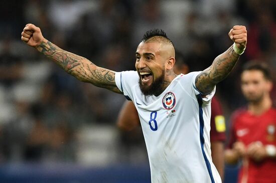 Football. 2017 FIFA Confederations Cup. Portugal vs. Chile