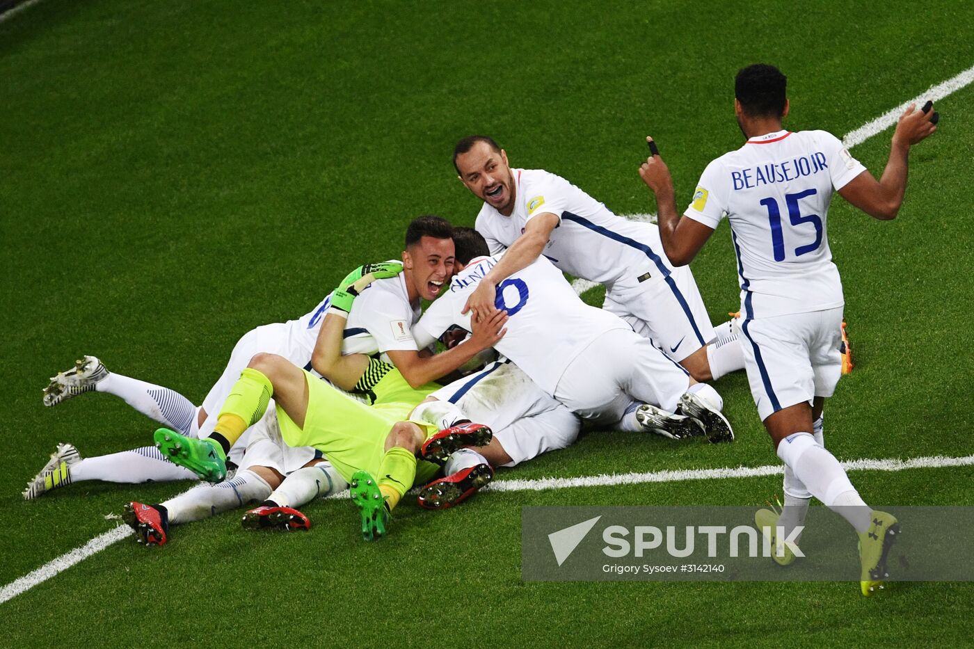 Football. 2017 FIFA Confederations Cup. Portugal vs. Chile
