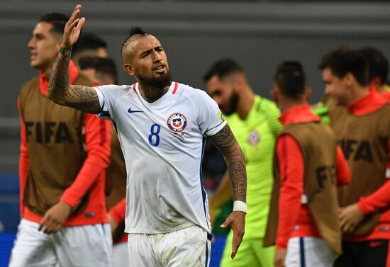 Football. 2017 FIFA Confederations Cup. Portugal vs. Chile