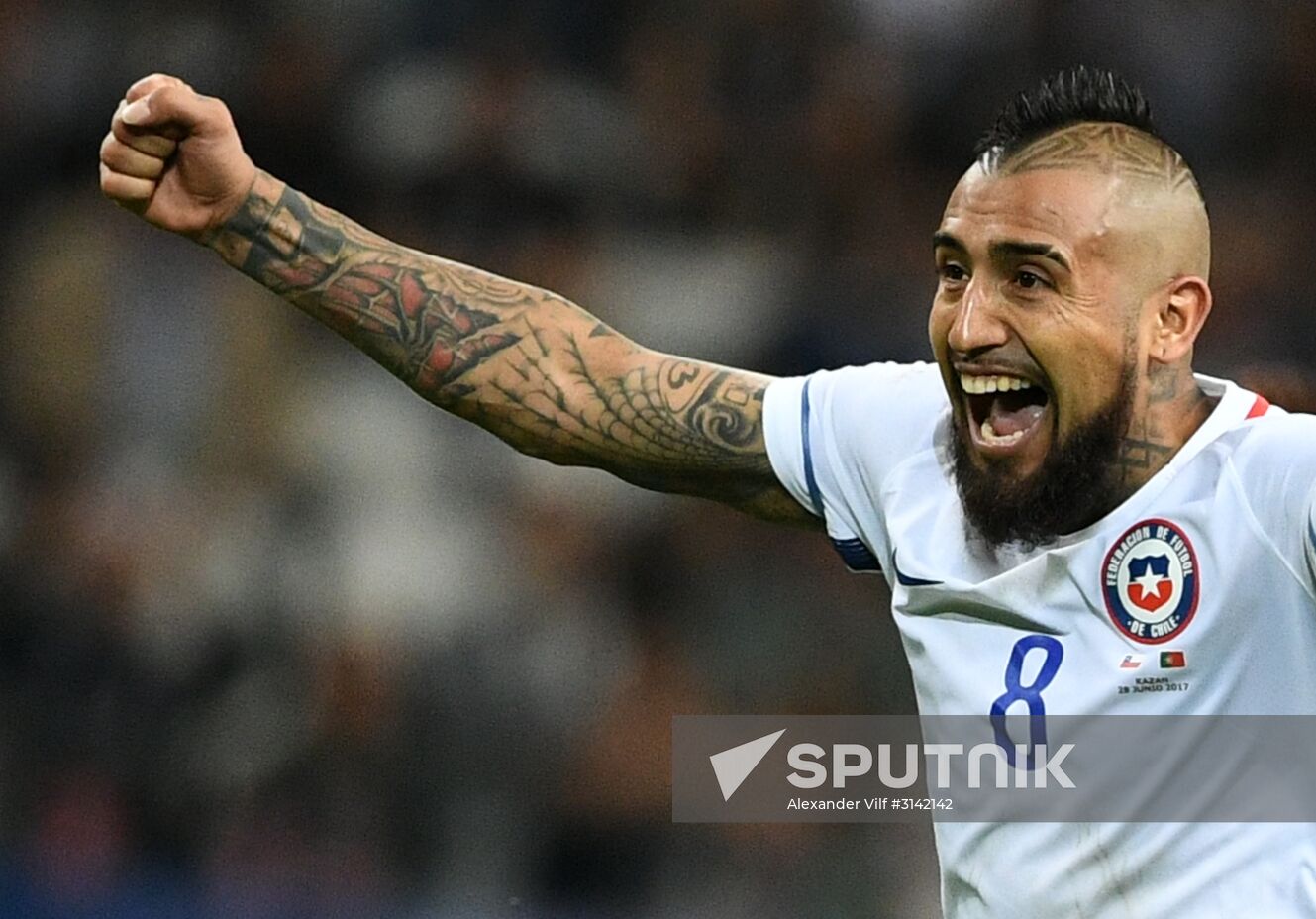 Football. 2017 FIFA Confederations Cup. Portugal vs. Chile