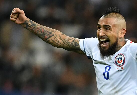 Football. 2017 FIFA Confederations Cup. Portugal vs. Chile