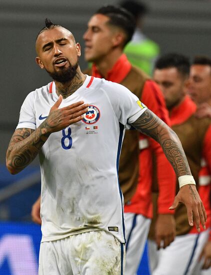 Football. 2017 FIFA Confederations Cup. Portugal vs. Chile