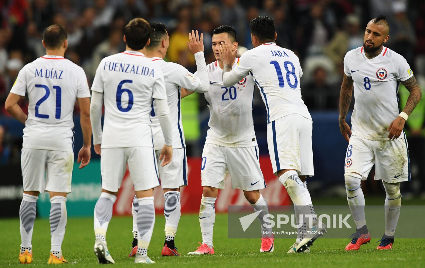 Football. 2017 FIFA Confederations Cup. Portugal vs. Chile