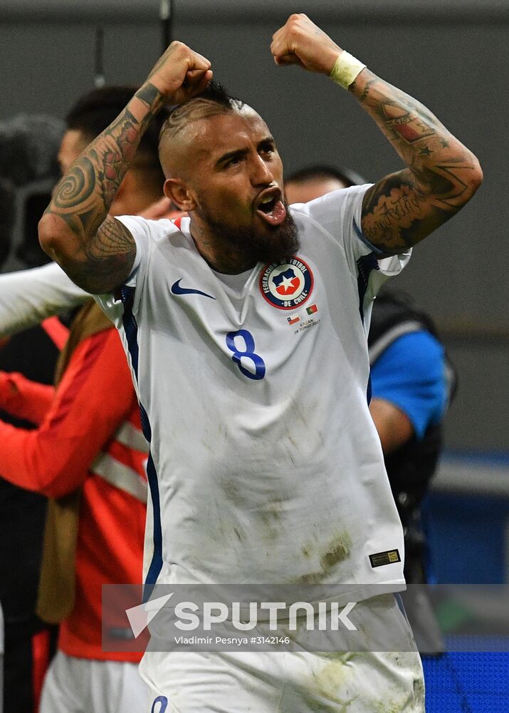 Football. 2017 FIFA Confederations Cup. Portugal vs. Chile