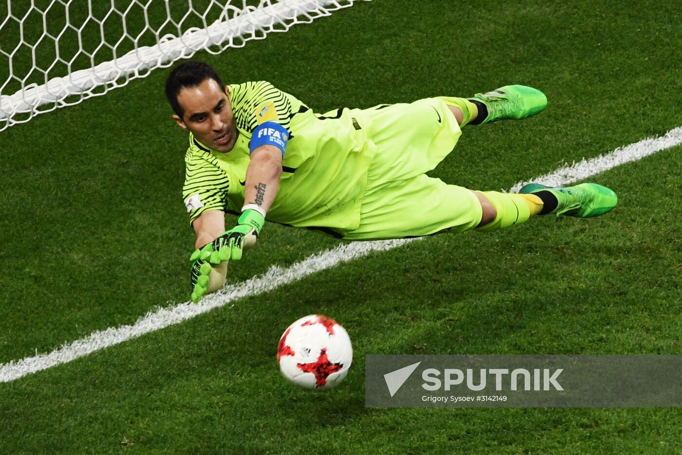 Football. 2017 FIFA Confederations Cup. Portugal vs. Chile