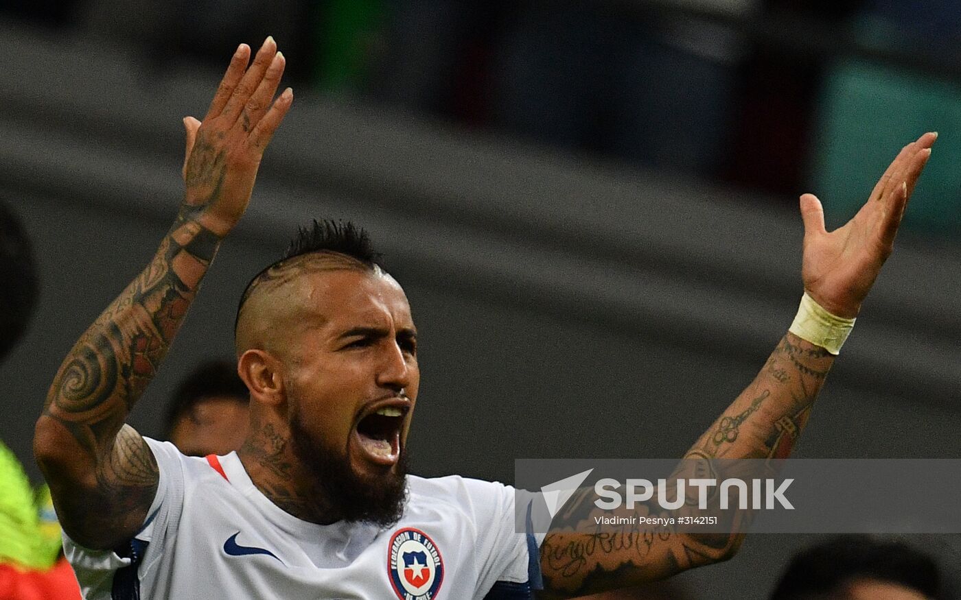 Football. 2017 FIFA Confederations Cup. Portugal vs. Chile