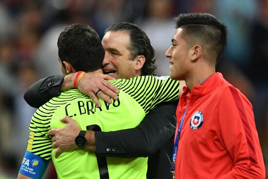 Football. 2017 FIFA Confederations Cup. Portugal vs. Chile