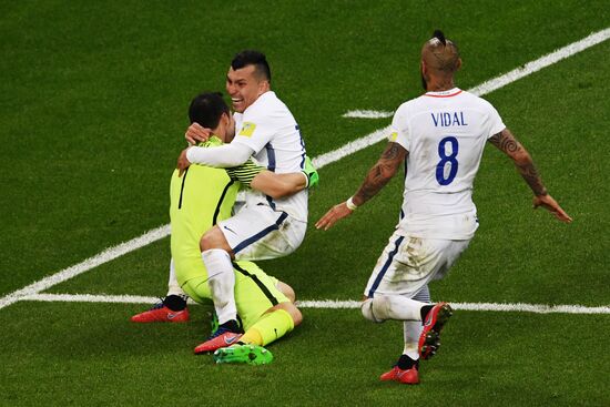 Football. 2017 FIFA Confederations Cup. Portugal vs. Chile