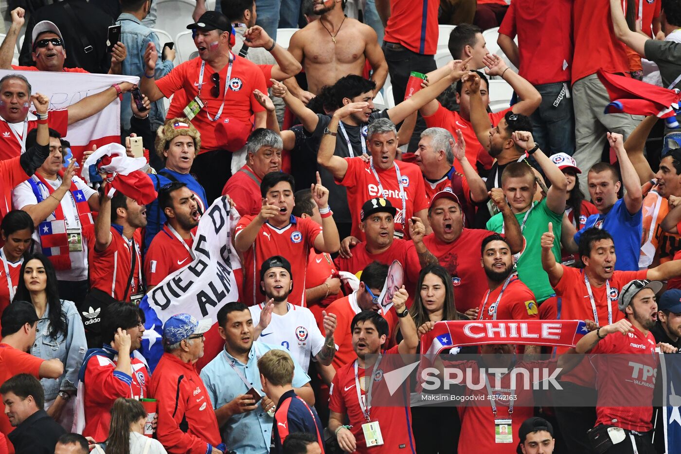 Football. 2017 FIFA Confederations Cup. Portugal vs. Chile