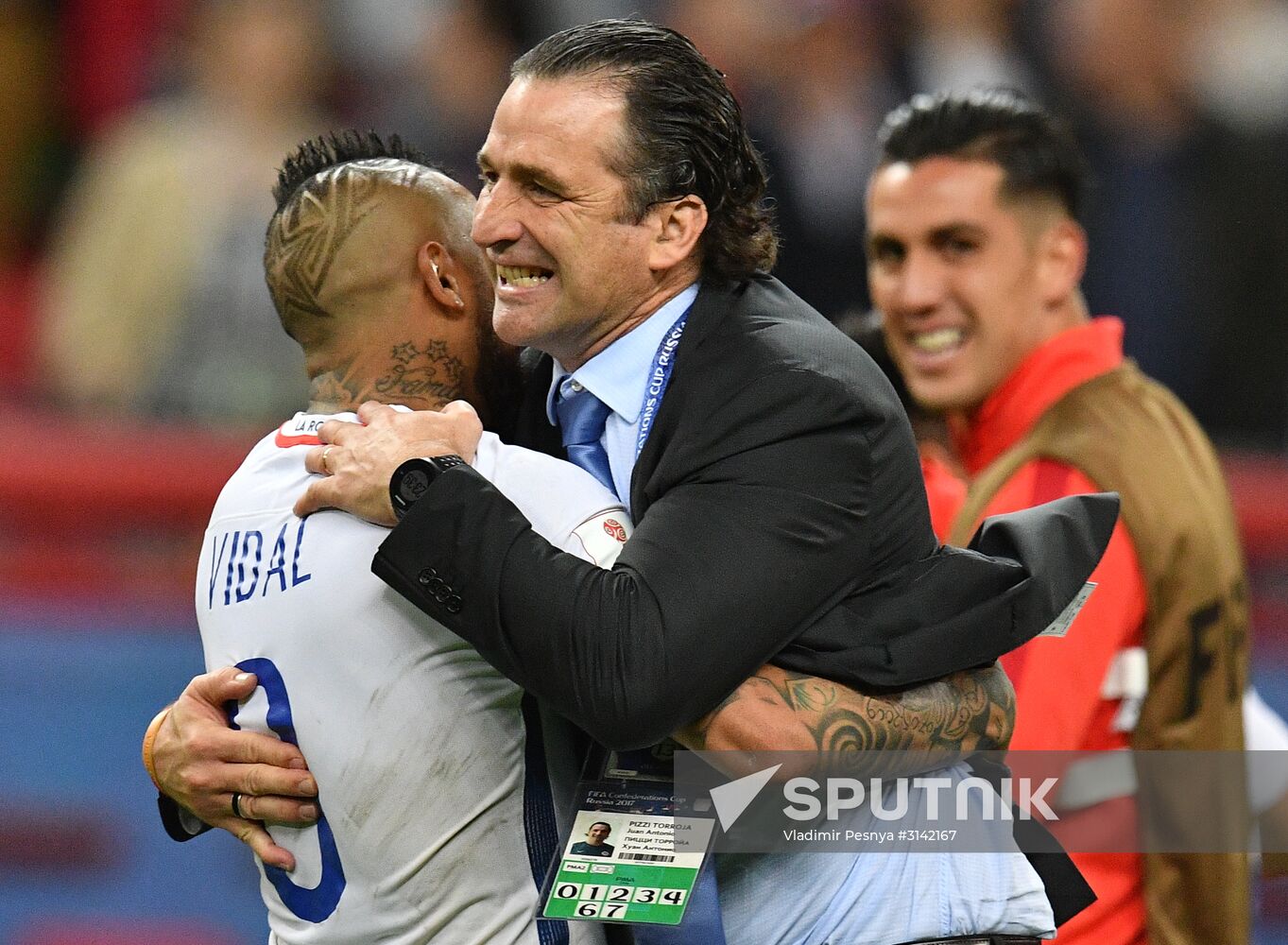 Football. 2017 FIFA Confederations Cup. Portugal vs. Chile